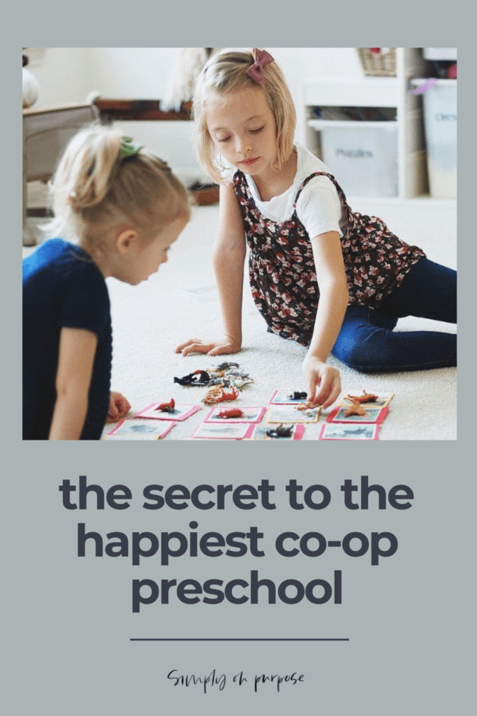 tips for co-op preschool