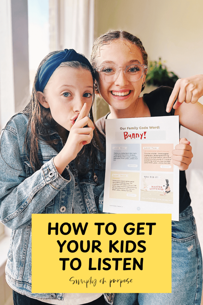 get kids to listen without yelling
