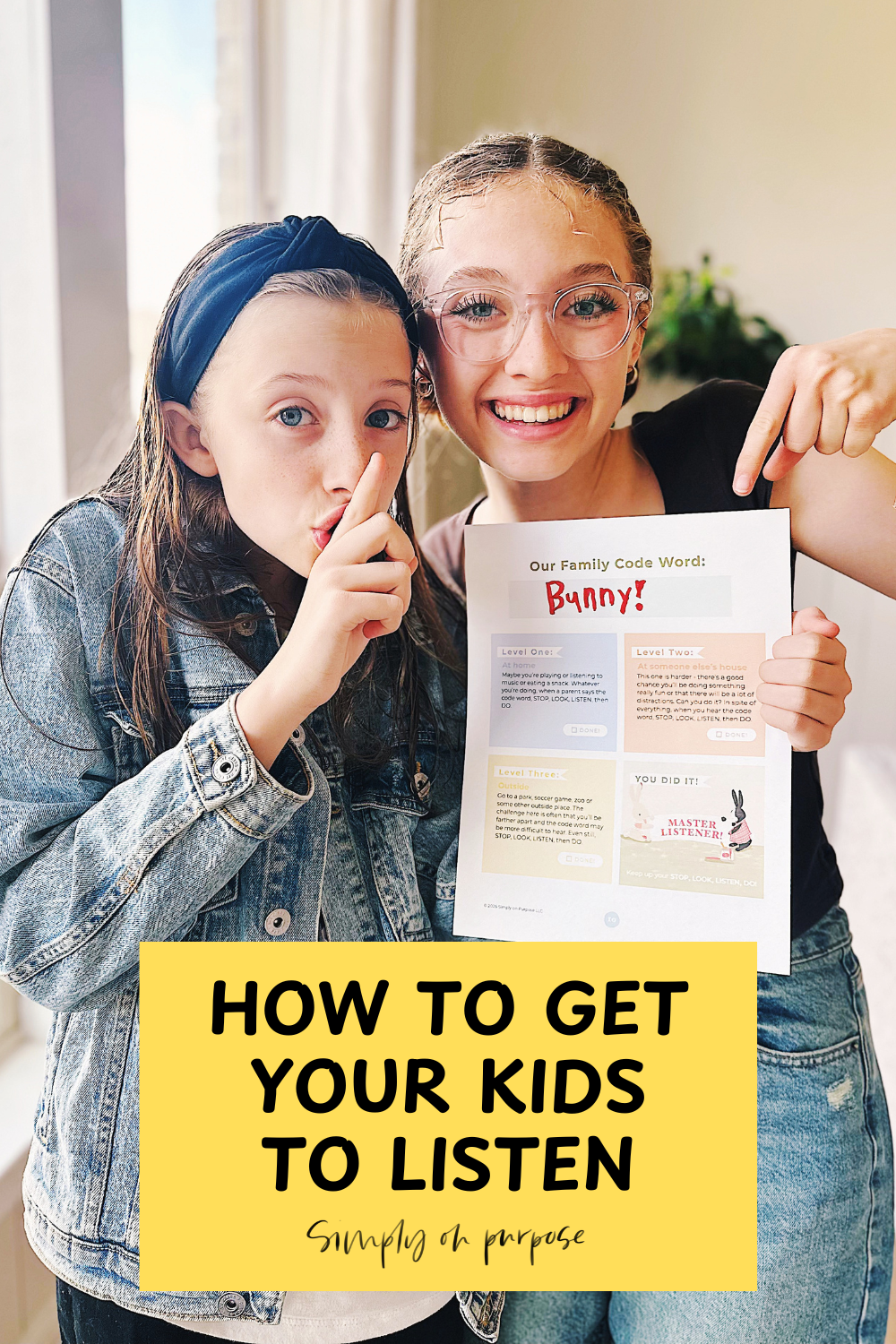 get kids to listen without yelling