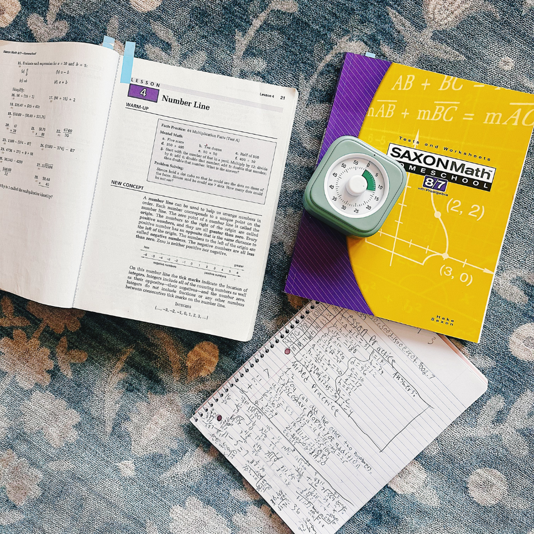 homeschool math curriculum for middle school